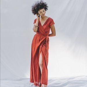 Voloshin Clementine Dress in Cinnamon XS